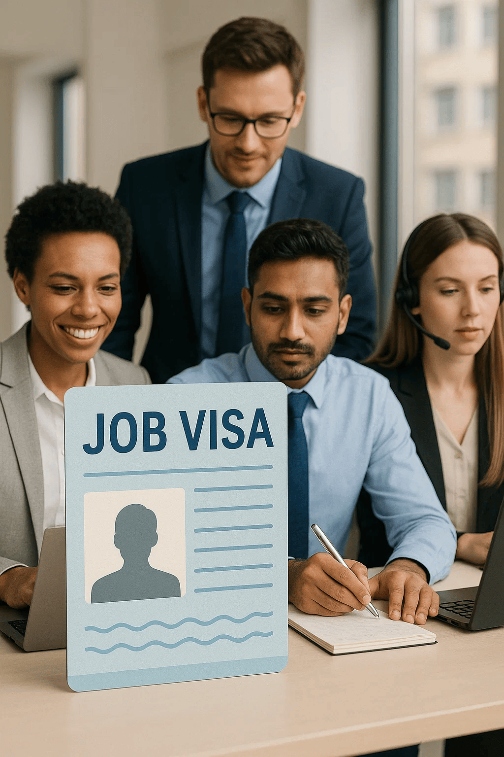 Job Visa service illustration